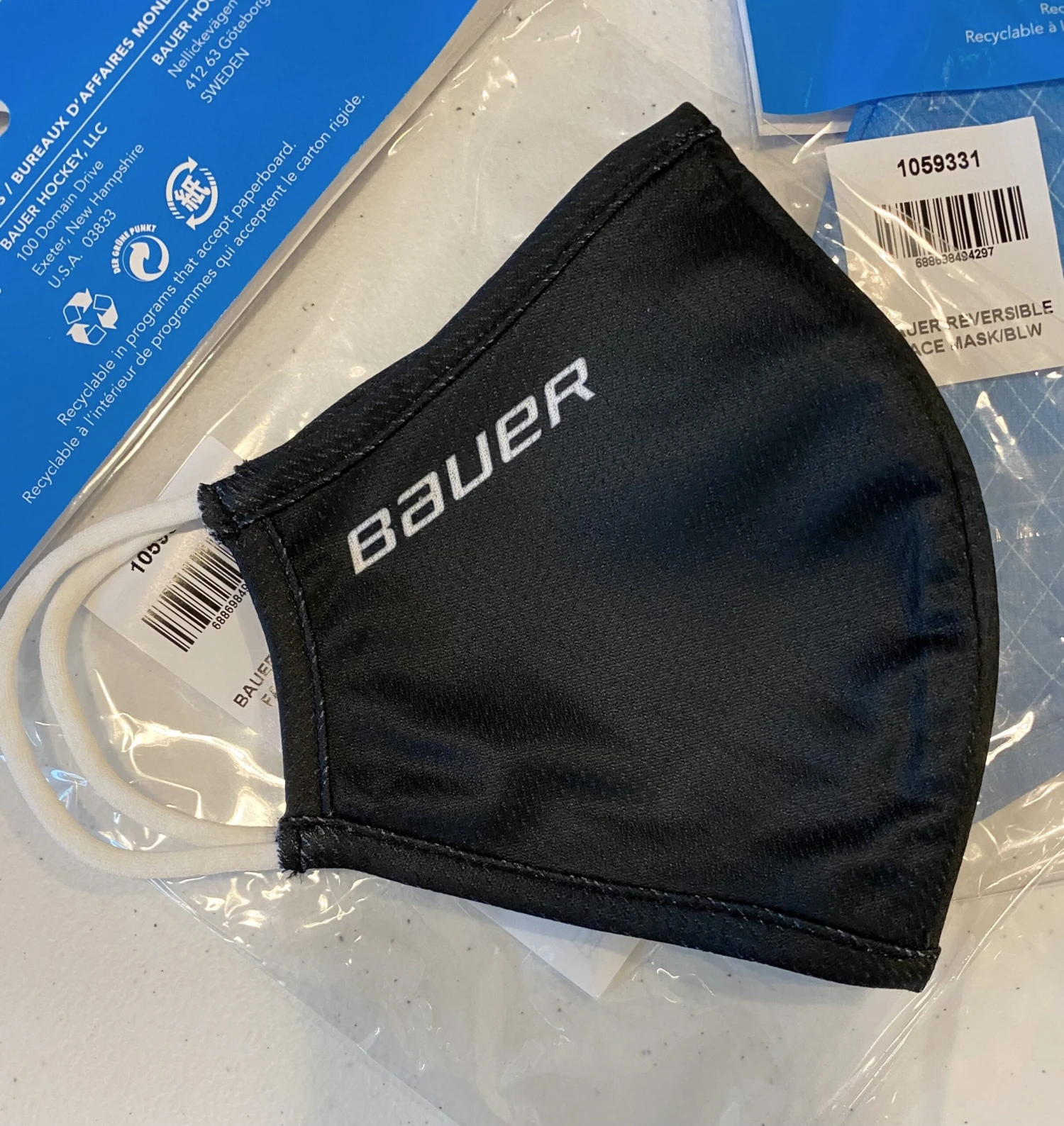 Bauer Ready To Ship Reversible Face Mask - Black 3 Bauer Ready To Ship Reversible Face Mask - Black